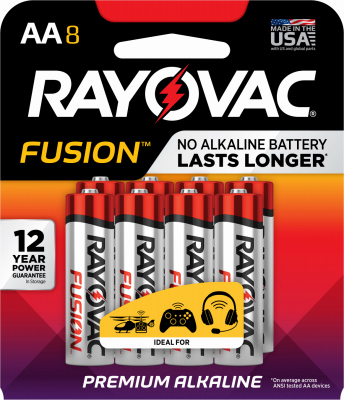 Rayovac 8PK AA Fusion Battery