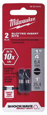 2PK 1/4"Slot Insert Bit