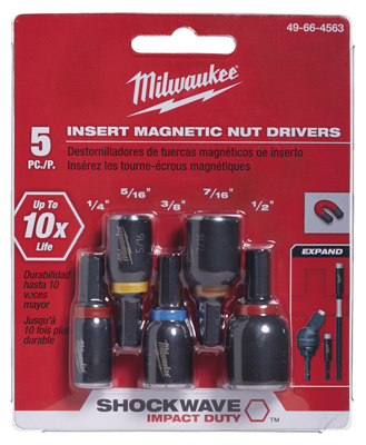 5PC Insert Nut Driv Set