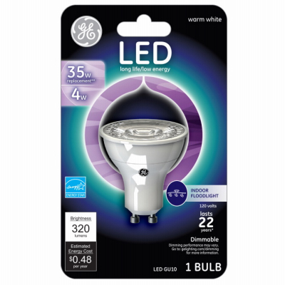 GE 3.5W GU10 LED Bulb