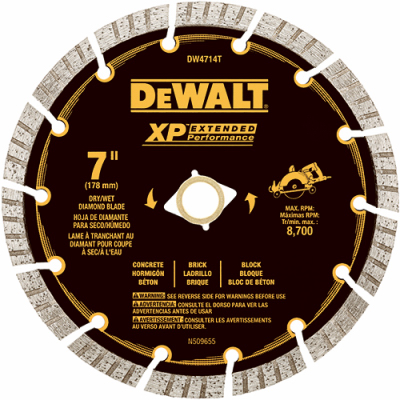 7" Seg Diamond Wheel DW4714T
