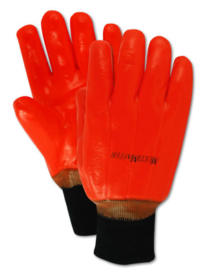 337KWT  Glove LG ORG PVC Coat Gl