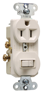 15A Almond Combo Switch/Outlet