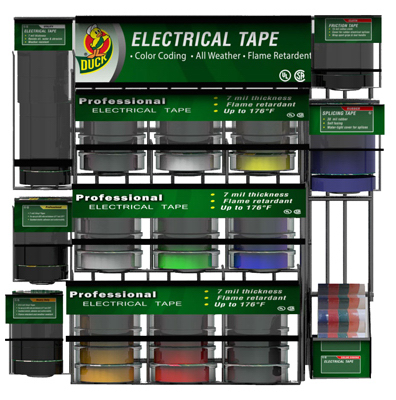 Elec Tape POP Rack