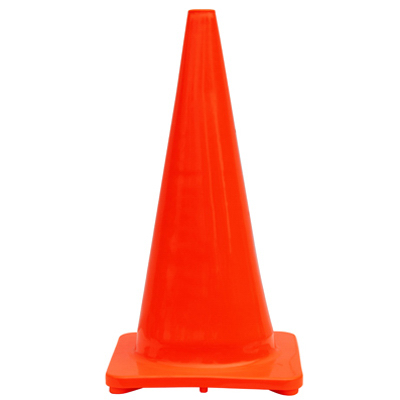 28" Orange PVC Traffic Cone
