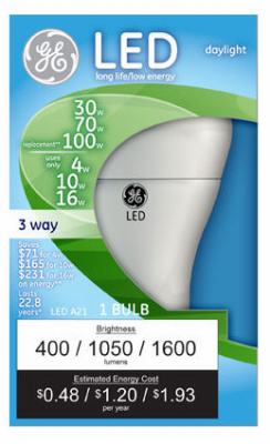 GE4/16 Day 3WY A21 Bulb