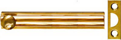 4" Solid Brass Surface Bolt