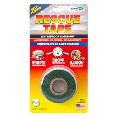 1"x12' GRN Rescue Tape