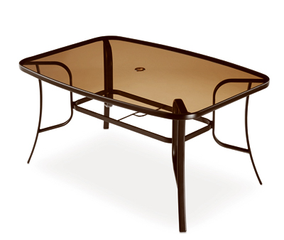 DINING TABLE, GLS CONCORD 58"X40