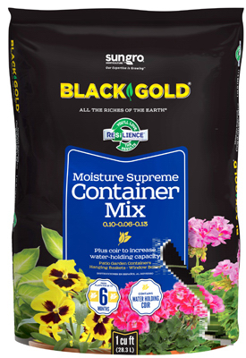 Black Gold 8QT Container Mix Moist Soil