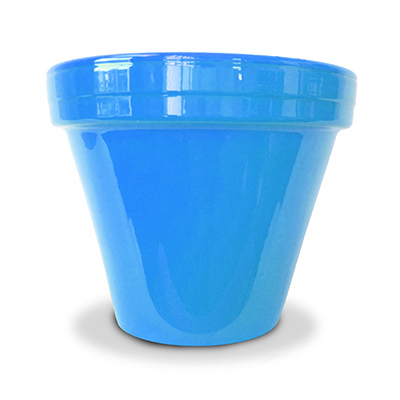 4.5" BLU Cera FLWR Pot