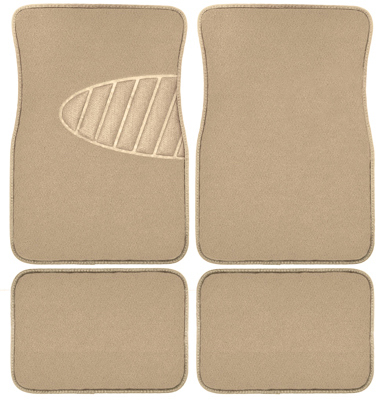 4PC Tan Carpet FLR Mat