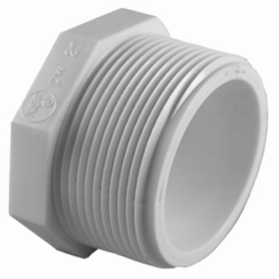 2.5"Sch 40 PVC MIP Plug