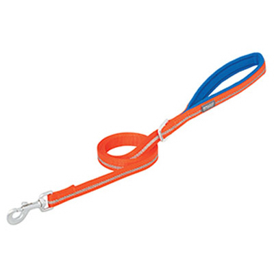6' Reflective Orange/Blue Leash