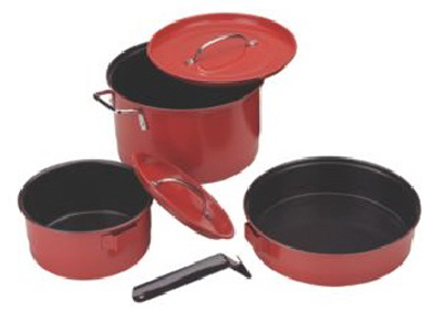 6PC RED Cookware Set