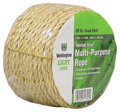 1/4"x100'NAT Sisal Rope