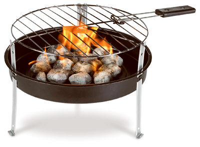 12" BLK Portable Charcoal Grill