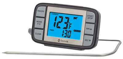 Grill Thermometer w/Timer