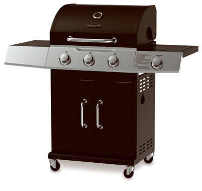 GZ 3Burn BLK Gas Grill