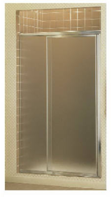 Silver Pivot Shower Stall Door