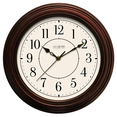 12" Faux Wood Wall Clock