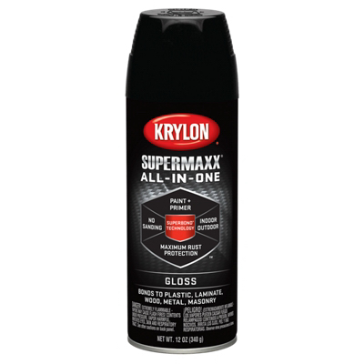 SPRAY 12OZ BLK GLS Paint