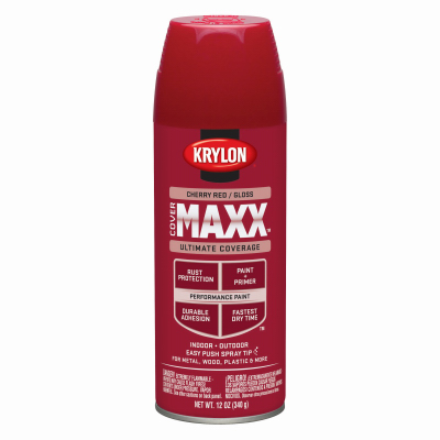 SPRAY 12OZ Cher RED GLS Paint