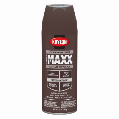 SPRAY 12OZ LTHR BRN GLS Paint