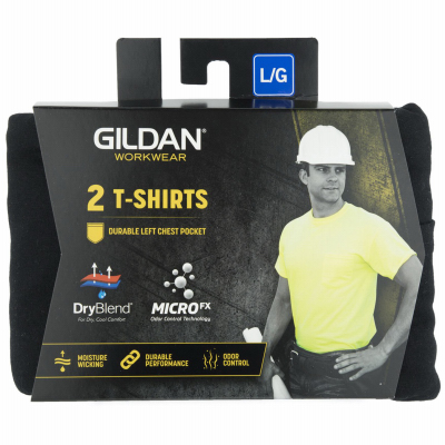 2PK LG BLK S/S T-Shirt