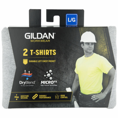 2PK GRY S/S T-Shirt - MED
