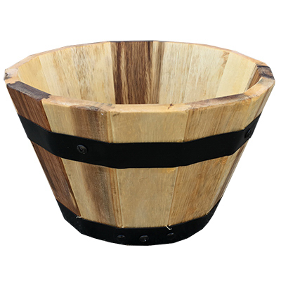 10x6 Round Barrel Planter