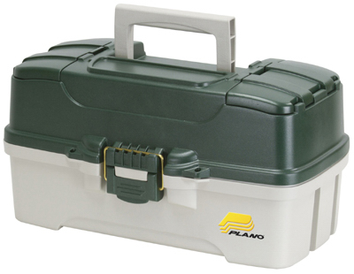 PLANO 620306 Three-Tray Tackle Box, 22 in W, 41 in D, 23 to 41 -Compartment,