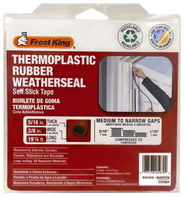 20' Clear Rubber Weather Tape