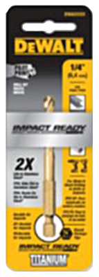 Impact Drill Bit, Titanium, 7/32"
