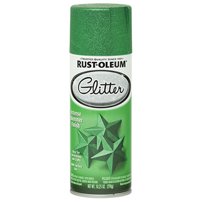 Green Glitter Spray Rustoleum