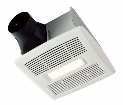 Broan InVent A70L Bathroom Exhaust Fan, 9-1/4 in L, 10 in W, 1.3 A, 120 V,
