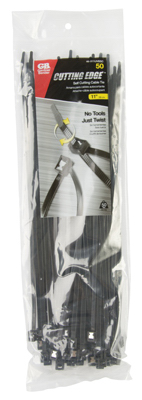 50PK 11" BLK Cable Tie