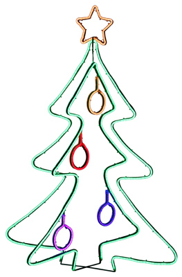LED Neon Flex 3D Tree