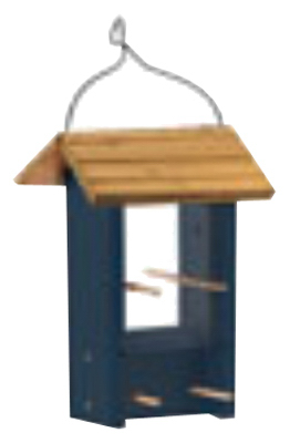 BIRD FEEDER, FINCH BLUE WOOD