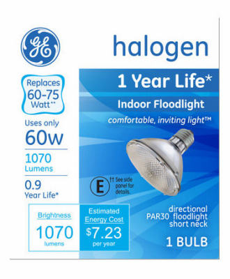 GE 60W Halo FLD Bulb