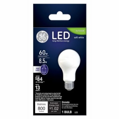 10.5w A19 Post Light LED Bulb