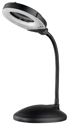 BLK Magnifier Desk Lamp