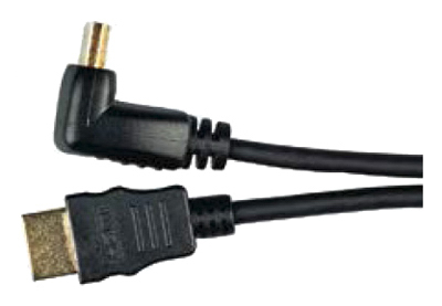 6' BLK HDMI Angle R Connector