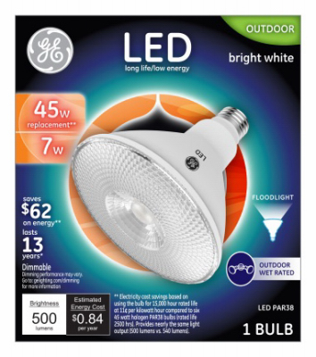 GE 7W Par38 LED Bulb
