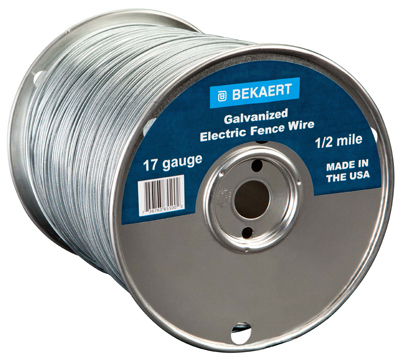 Bekaert Electric Fence Wire 17 guage x 2,640 ft.