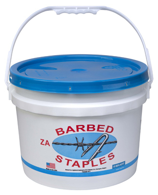 Bekaert Barbed Fence Staples 1-3/4", 50 lb. Pail