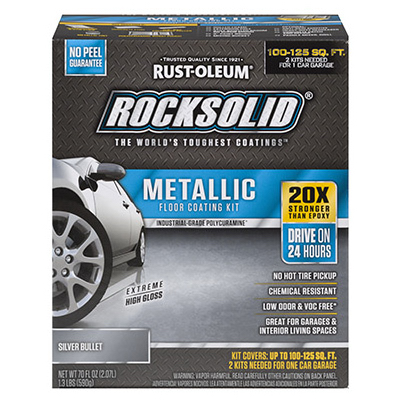 Silver Metallic Garage Floor Kit