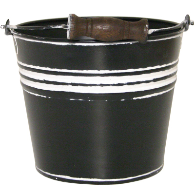 6" Char Banded Planter