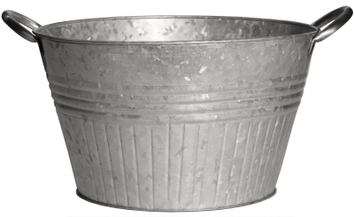 14"Galv RND Tub Planter