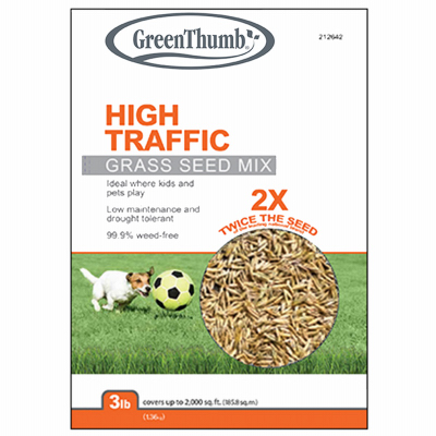 Grass Seed Green Thumb Hi Traffic 3Lb